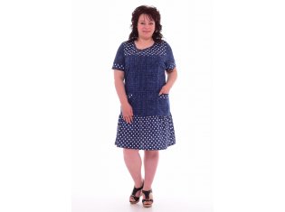 Платье женское 4-40б (горох) от компании Новое Кимоно, г. Иваново