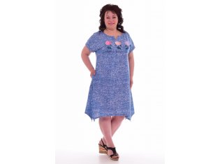 Платье женское 4-54б (голубой) от компании Новое Кимоно, г. Иваново