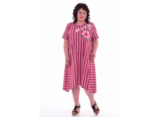 Платье женское 4-55а (розовый) от компании Новое Кимоно, г. Иваново