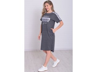 Платье женское 4-61а (антрацит-меланж) от компании Новое Кимоно, г. Иваново
