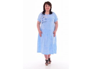 Платье женское 4-69б (светло-голубой) от компании Новое Кимоно, г. Иваново