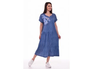 Платье женское 4-69ж (джинс2) от компании Новое Кимоно, г. Иваново