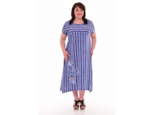 Платье женское 4-70 (голубой) от компании Новое Кимоно, г. Иваново