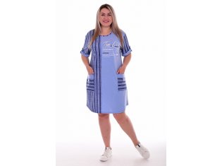 Платье женское 4-71 (голубой) от компании Новое Кимоно, г. Иваново