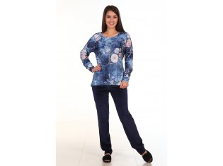 Костюм женский 5-147а (цветы) от компании Новое Кимоно, г. Иваново