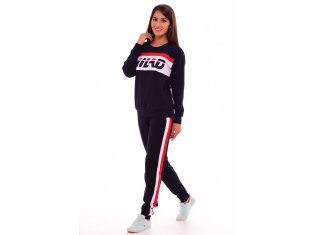 Костюм женский 5-186 (синий+красный) от компании Новое Кимоно, г. Иваново