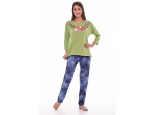 Костюм женский 5-200 (фисташковый) от компании Новое Кимоно, г. Иваново