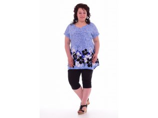 Костюм женский 5-214 (голубой) от компании Новое Кимоно, г. Иваново