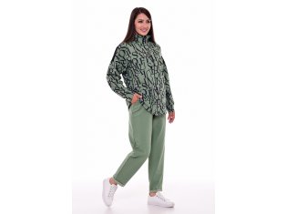 Костюм женский 5-287 (оливковый) от компании Новое Кимоно, г. Иваново