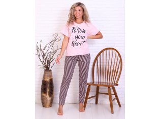 Пижама женская 5-308 (пудра) от компании Новое Кимоно, г. Иваново