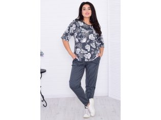 Костюм женский 5-323 (графит) Монстера от компании Новое Кимоно, г. Иваново