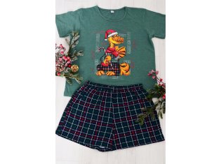 Пижама женская 5-330 (изумруд) Дракон от компании Новое Кимоно, г. Иваново