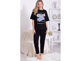 Костюм женский 5-346а (черный) от компании Новое Кимоно, г. Иваново