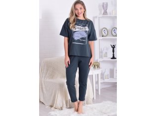 Костюм женский 5-346б (зеленый мох) от компании Новое Кимоно, г. Иваново