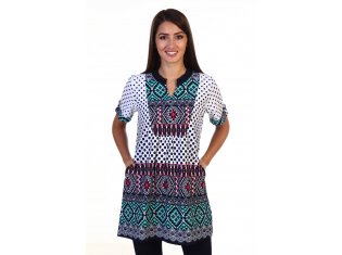 Туника женская 6-100б (ментол) от компании Новое Кимоно, г. Иваново