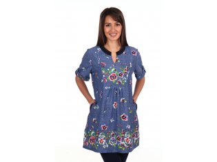 Туника женская 6-100д (цветы) от компании Новое Кимоно, г. Иваново