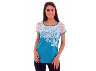 Блуза женская 6-112б (изумруд) от компании Новое Кимоно, г. Иваново