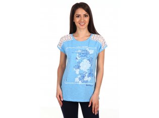 Блуза женская 6-113 (голубой) от компании Новое Кимоно, г. Иваново