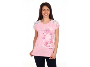 Блуза женская 6-113а (розовый) от компании Новое Кимоно, г. Иваново