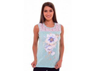 Блуза женская 6-114е (ментол 2) от компании Новое Кимоно, г. Иваново