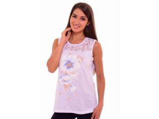 Блуза женская 6-114и (белый 2) от компании Новое Кимоно, г. Иваново