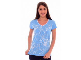 Блуза женская 6-120 (голубой) от компании Новое Кимоно, г. Иваново