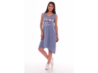 Туника женская 6-138а (индиго-меланж) от компании Новое Кимоно, г. Иваново