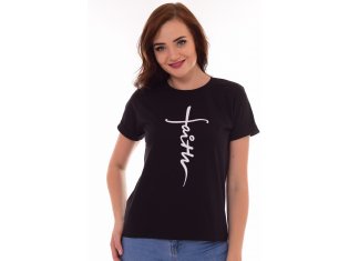 Футболка женская 6-171 (черный) от компании Новое Кимоно, г. Иваново