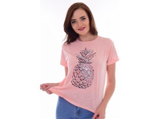 Футболка женская 6-173г (персик) от компании Новое Кимоно, г. Иваново