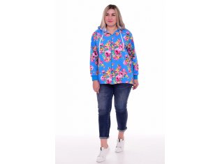 Толстовка женская 6-190 (бирюза) от компании Новое Кимоно, г. Иваново