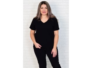 Футболка женская 6-195г (черный) от компании Новое Кимоно, г. Иваново