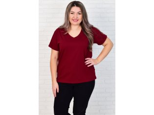 Футболка женская 6-195ж (марсала) от компании Новое Кимоно, г. Иваново