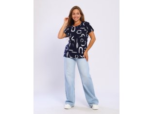 Футболка женская 6-196г (синий) от компании Новое Кимоно, г. Иваново