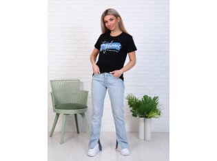 Футболка женская 6-197а (черный) от компании Новое Кимоно, г. Иваново
