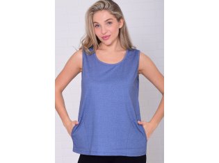 Майка женская 6-217г (сине-голубой) от компании Новое Кимоно, г. Иваново