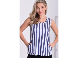 Майка женская 6-217к (полоса джинс) от компании Новое Кимоно, г. Иваново