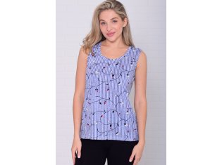 Майка женская 6-217з (мелкая полоска) от компании Новое Кимоно, г. Иваново