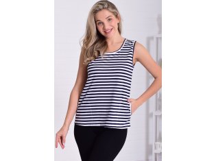 Майка женская 6-217ж (темно-синяя полоска) от компании Новое Кимоно, г. Иваново