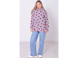 Толстовка женская 6-219 (серый) от компании Новое Кимоно, г. Иваново