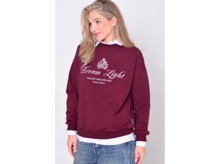 Свитшот женский 6-221а (бордо) от компании Новое Кимоно, г. Иваново
