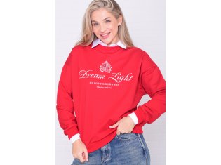 Свитшот женский 6-221в (красный) от компании Новое Кимоно, г. Иваново