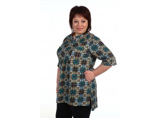 Туника женская 6-87 (изумруд) от компании Новое Кимоно, г. Иваново