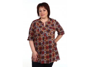 Туника женская 6-87а (бордовый) от компании Новое Кимоно, г. Иваново