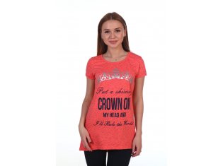 Туника женская 6-89б (коралл) от компании Новое Кимоно, г. Иваново