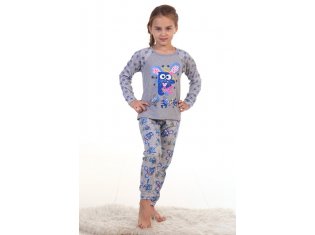 Пижама детская 7-105а (бирюза+серый меланж) от компании Новое Кимоно, г. Иваново