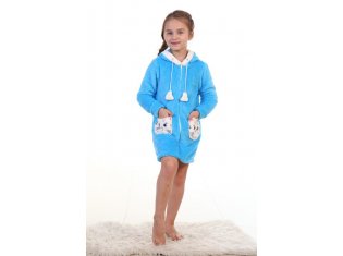 Халат детский 7-115б (голубой) от компании Новое Кимоно, г. Иваново