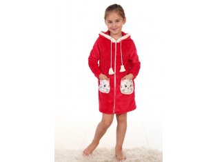 Халат детский 7-115д (красный) от компании Новое Кимоно, г. Иваново