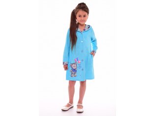 Халат детский 7-130а (голубой) от компании Новое Кимоно, г. Иваново