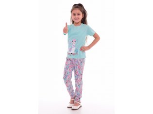 Пижама детская 7-189 (ментол+розовый). от компании Новое Кимоно, г. Иваново