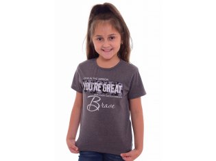 Футболка детская 7-208 (антрацит-меланж) от компании Новое Кимоно, г. Иваново